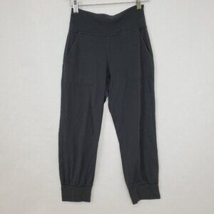 Lululemon Align Jogger Crop Pants Womens Size 4 Black Pockets Pull On 23"